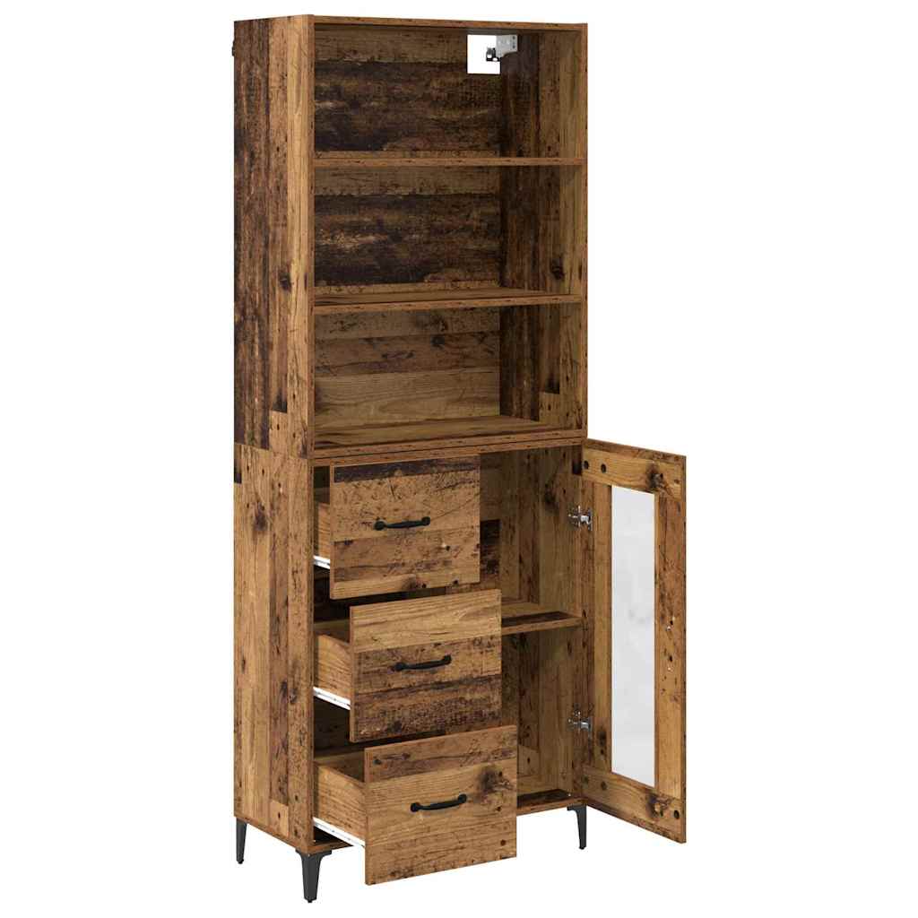 Highboard Old Wood 69.5 x 34 x 180 cm Engineered Wood