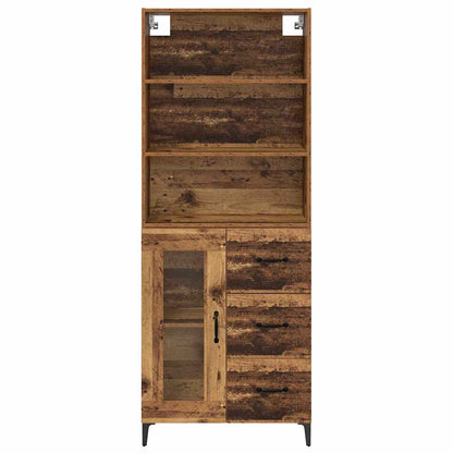 Highboard Old Wood 69.5 x 34 x 180 cm Engineered Wood