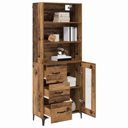 Highboard Old Wood 69.5 x 34 x 180 cm Engineered Wood