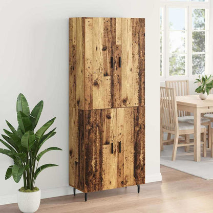 Highboard 2 pcs Old Wood Engineered Wood