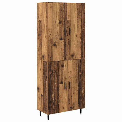 Highboard 2 pcs Old Wood Engineered Wood