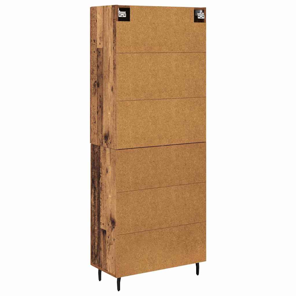 Highboard 2 pcs Old Wood Engineered Wood