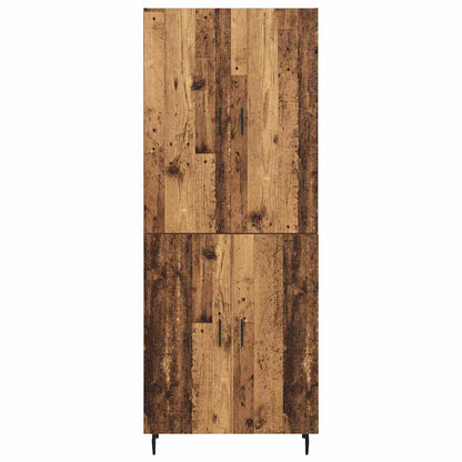 Highboard 2 pcs Old Wood Engineered Wood