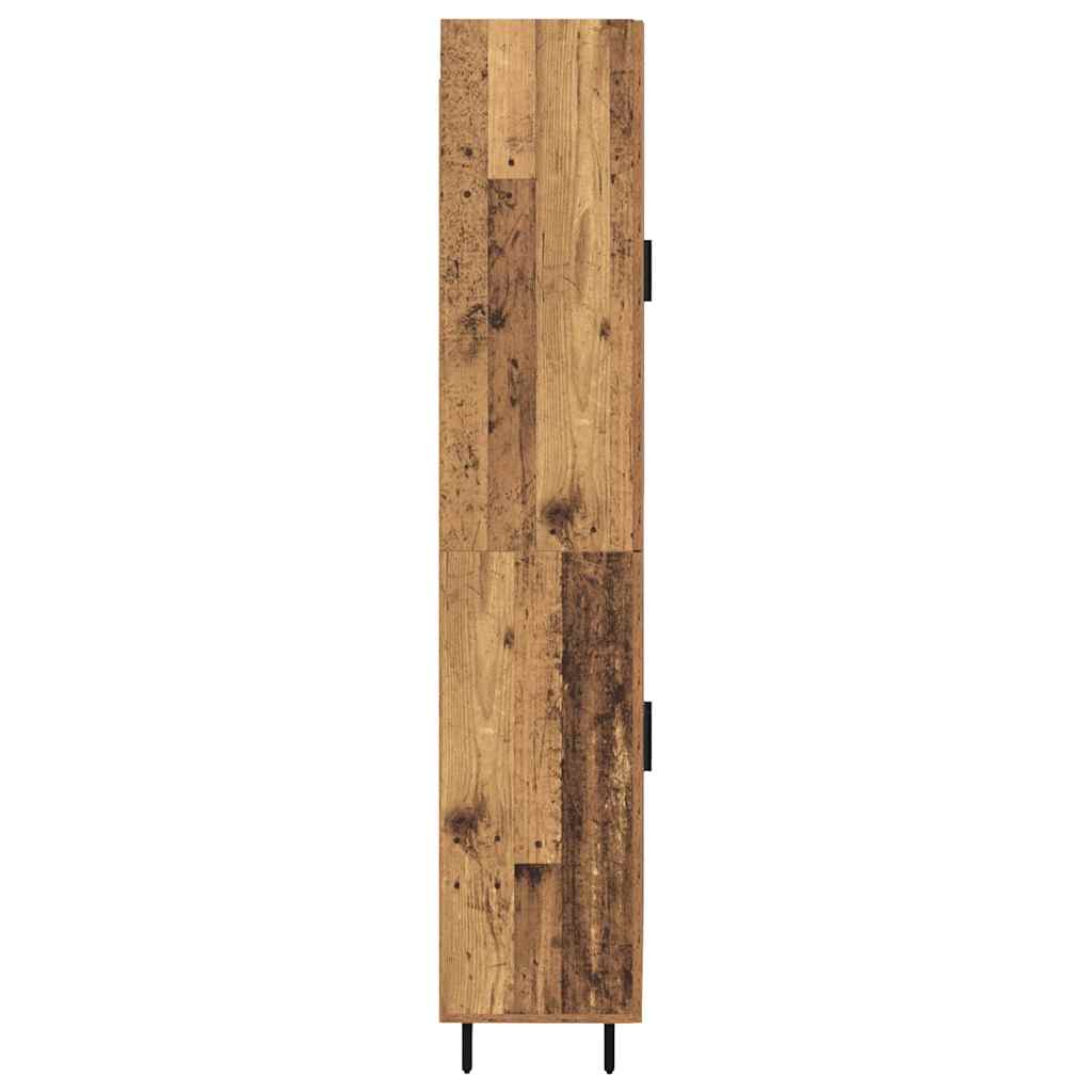 Highboard 2 pcs Old Wood Engineered Wood