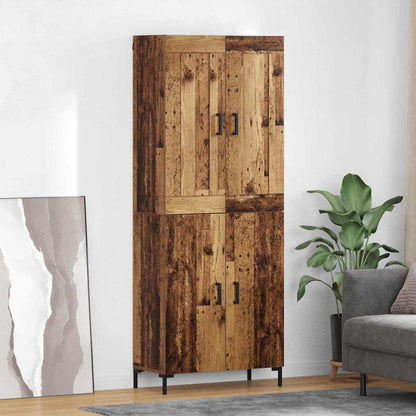 Highboard 2 pcs Old Wood Engineered Wood