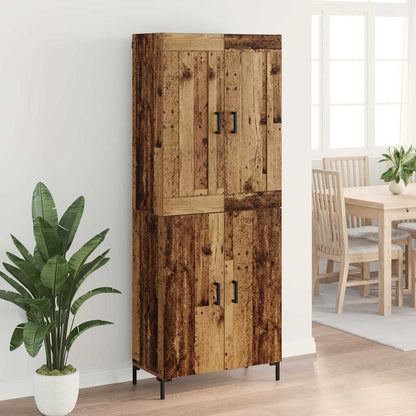 Highboard 2 pcs Old Wood Engineered Wood
