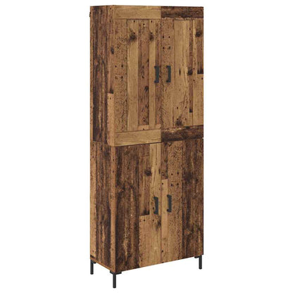 Highboard 2 pcs Old Wood Engineered Wood