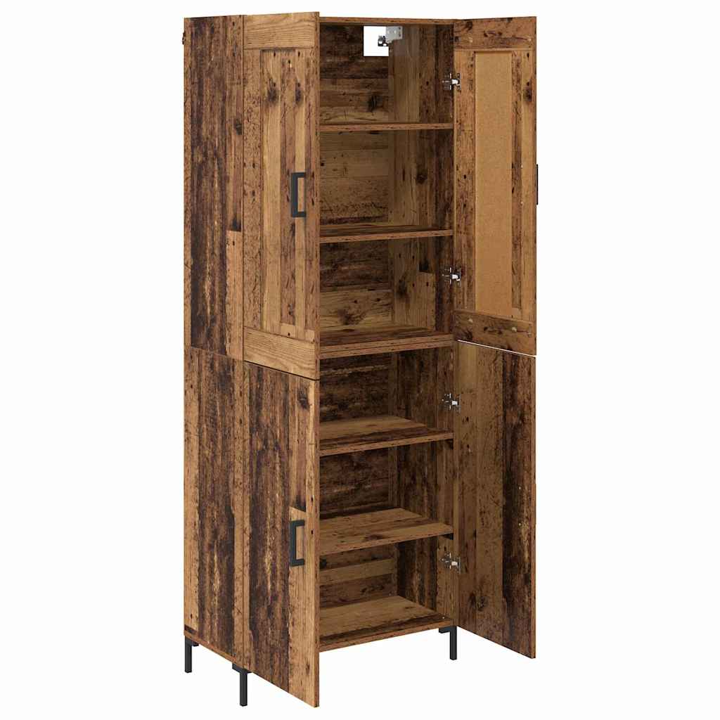 Highboard 2 pcs Old Wood Engineered Wood