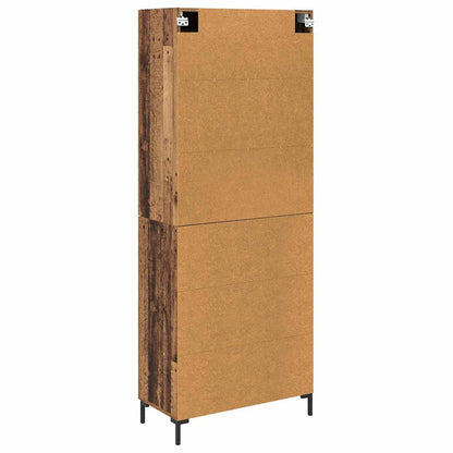 Highboard 2 pcs Old Wood Engineered Wood