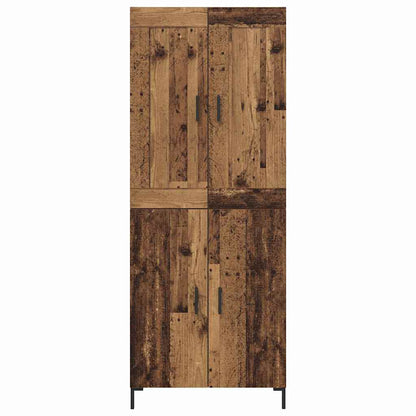 Highboard 2 pcs Old Wood Engineered Wood