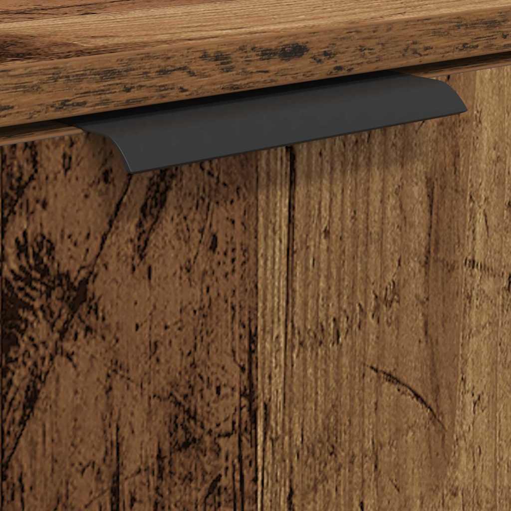 Bathroom Cabinet Set with Shelf 3 pcs Old Wood Engineered Wood