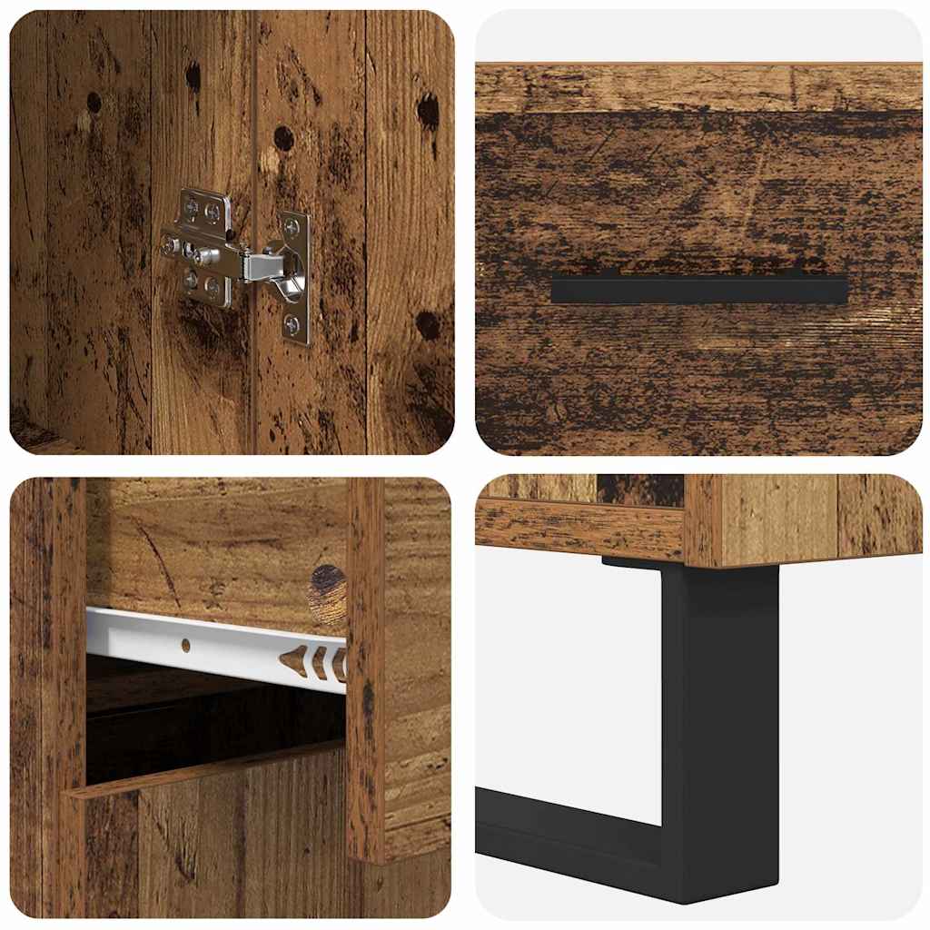 Highboard Old Wood 69.5 x 34 x 180 cm Engineered Wood