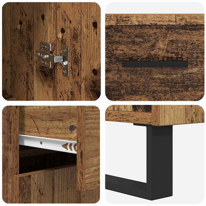 Highboard Old Wood 69.5 x 34 x 180 cm Engineered Wood