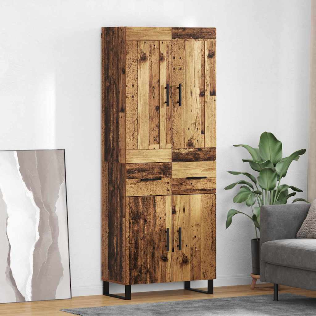 Highboard Old Wood 69.5 x 34 x 180 cm Engineered Wood