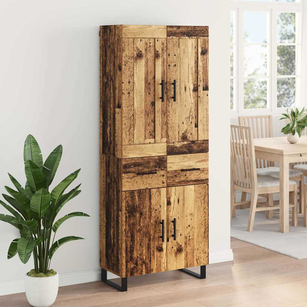 Highboard Old Wood 69.5 x 34 x 180 cm Engineered Wood