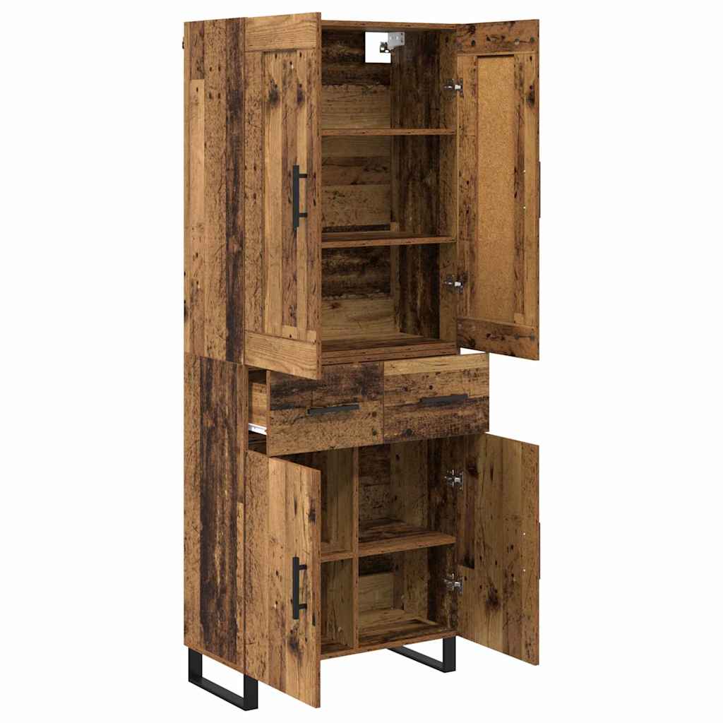 Highboard Old Wood 69.5 x 34 x 180 cm Engineered Wood