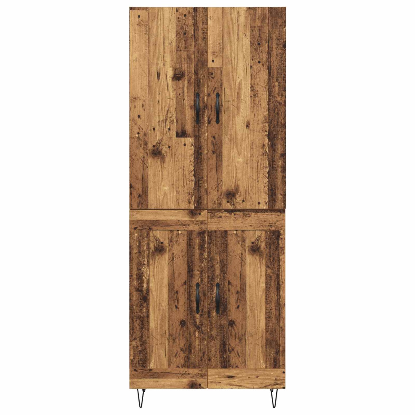 Highboard 2 pcs Old Wood Engineered Wood