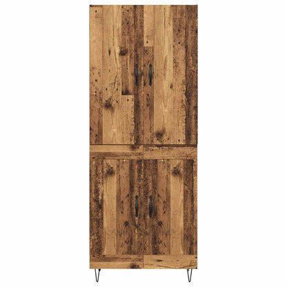 Highboard 2 pcs Old Wood Engineered Wood