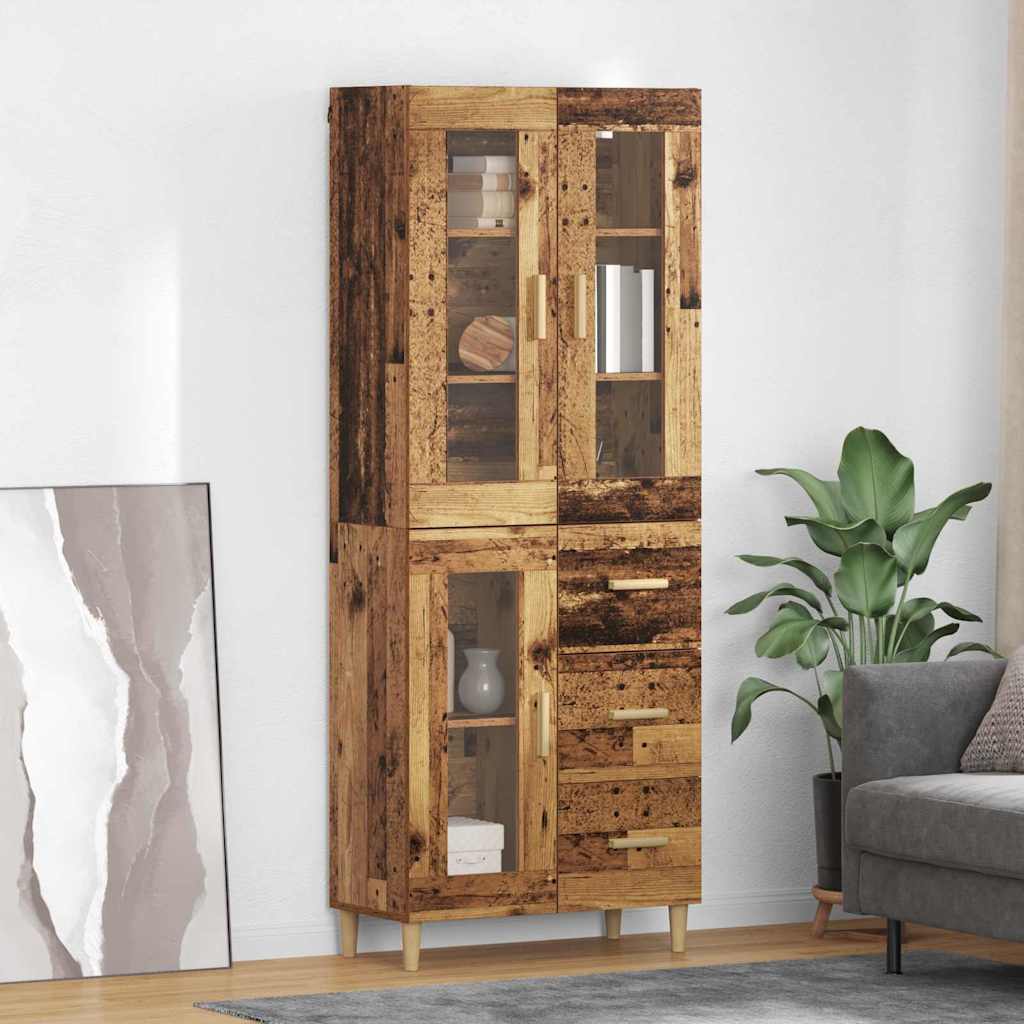 Highboard Old Wood 69.5 x 34 x 180 cm Engineered Wood
