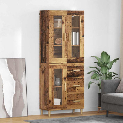 Highboard Old Wood 69.5 x 34 x 180 cm Engineered Wood