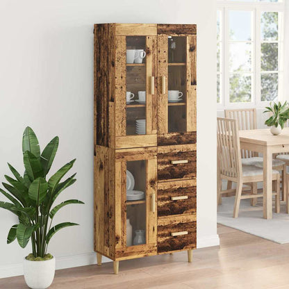 Highboard Old Wood 69.5 x 34 x 180 cm Engineered Wood