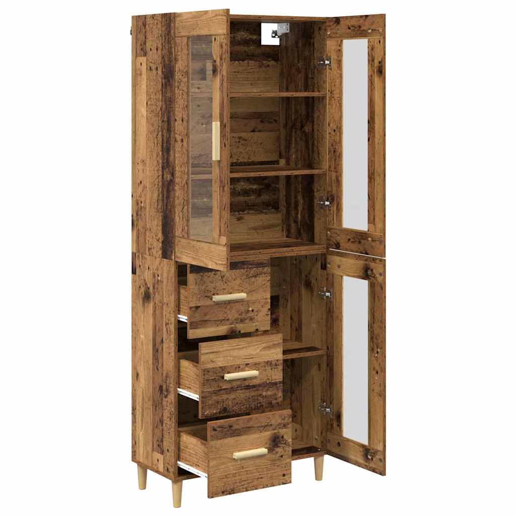 Highboard Old Wood 69.5 x 34 x 180 cm Engineered Wood