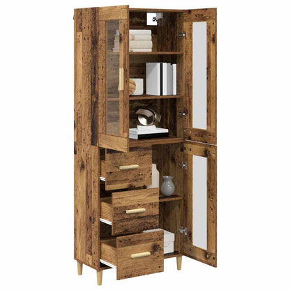 Highboard Old Wood 69.5 x 34 x 180 cm Engineered Wood