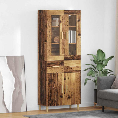 Highboard Old Wood 69.5 x 34 x 180 cm Engineered Wood