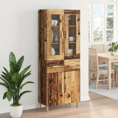 Highboard Old Wood 69.5 x 34 x 180 cm Engineered Wood
