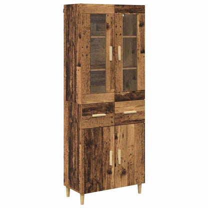 Highboard Old Wood 69.5 x 34 x 180 cm Engineered Wood