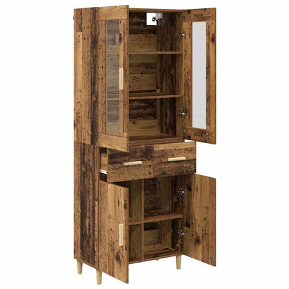 Highboard Old Wood 69.5 x 34 x 180 cm Engineered Wood