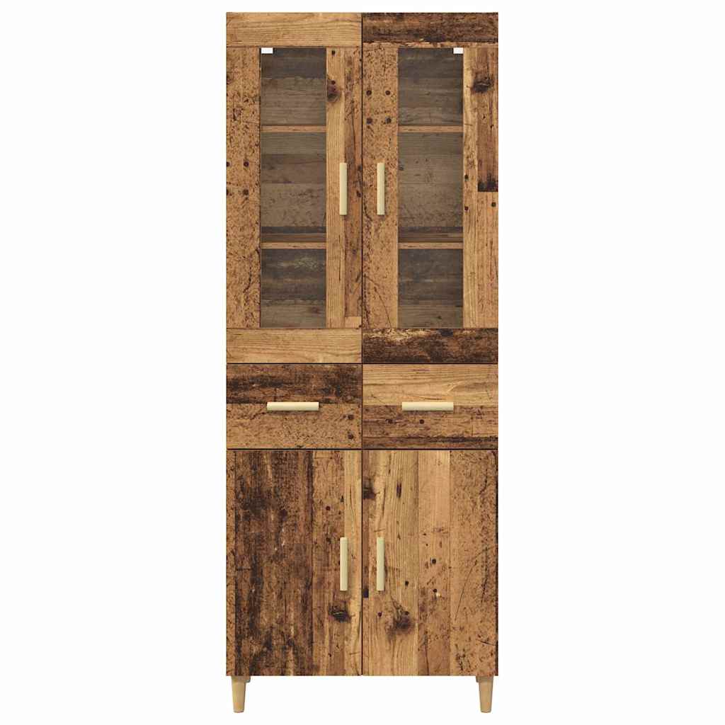 Highboard Old Wood 69.5 x 34 x 180 cm Engineered Wood