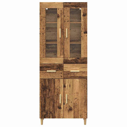Highboard Old Wood 69.5 x 34 x 180 cm Engineered Wood