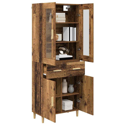 Highboard Old Wood 69.5 x 34 x 180 cm Engineered Wood