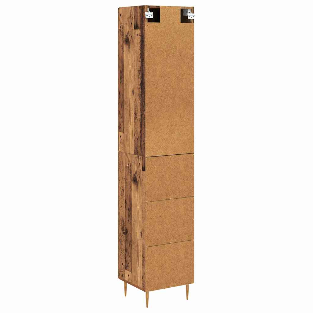 Highboard 2 pcs Old Wood Engineered Wood
