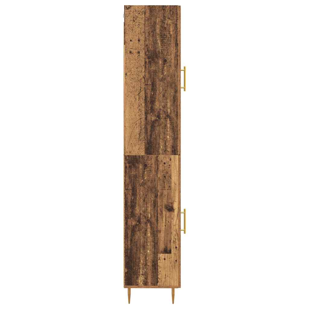 Highboard 2 pcs Old Wood Engineered Wood