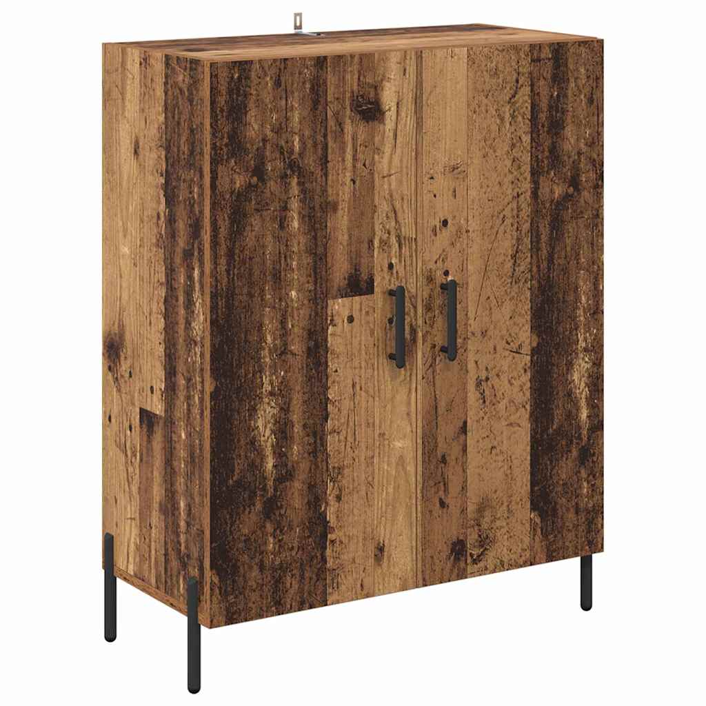 Highboard 2 pcs Old Wood Engineered Wood