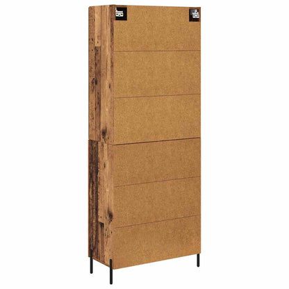 Highboard 2 pcs Old Wood Engineered Wood