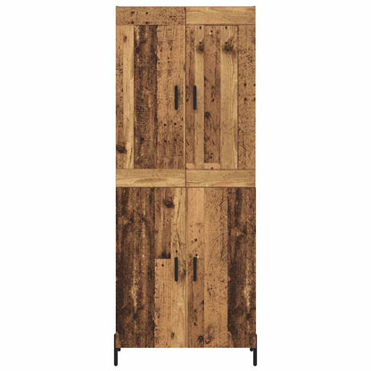 Highboard 2 pcs Old Wood Engineered Wood