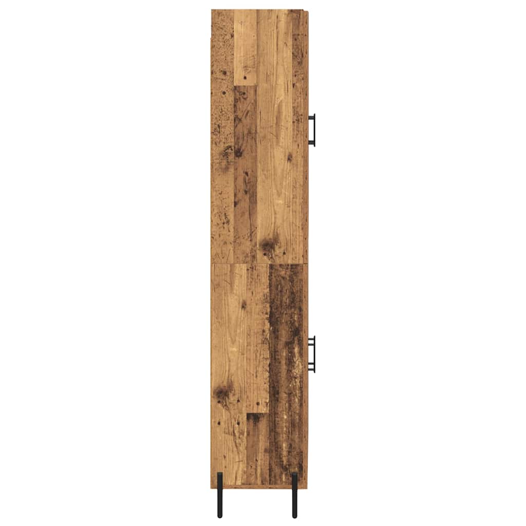Highboard 2 pcs Old Wood Engineered Wood