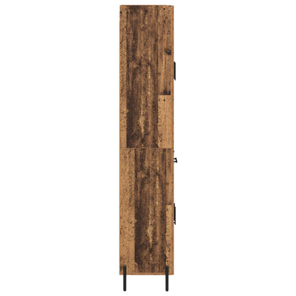 Highboard 2 pcs Old Wood Engineered Wood