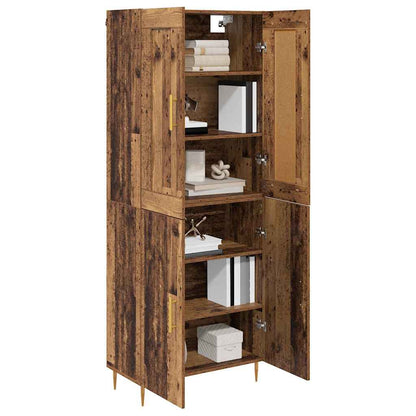 Highboard Old Wood 69.5 x 34 x 180 cm Engineered Wood