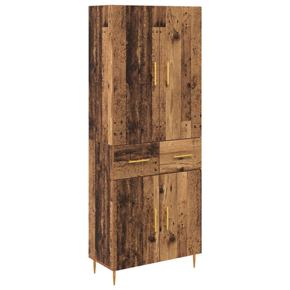 Highboard Old Wood 69.5 x 34 x 180 cm Engineered Wood