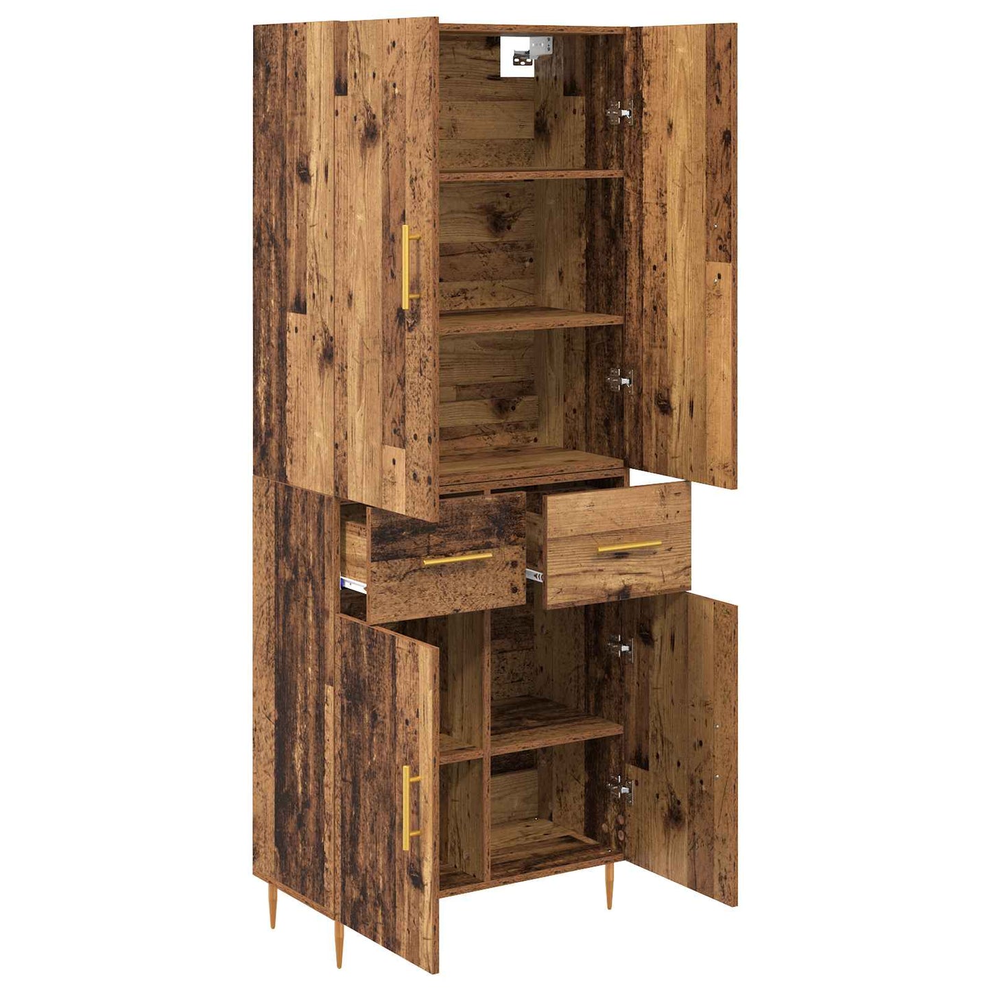 Highboard Old Wood 69.5 x 34 x 180 cm Engineered Wood