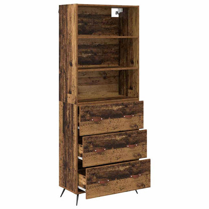 Highboard Old Wood 69.5 x 34 x 180 cm Engineered Wood