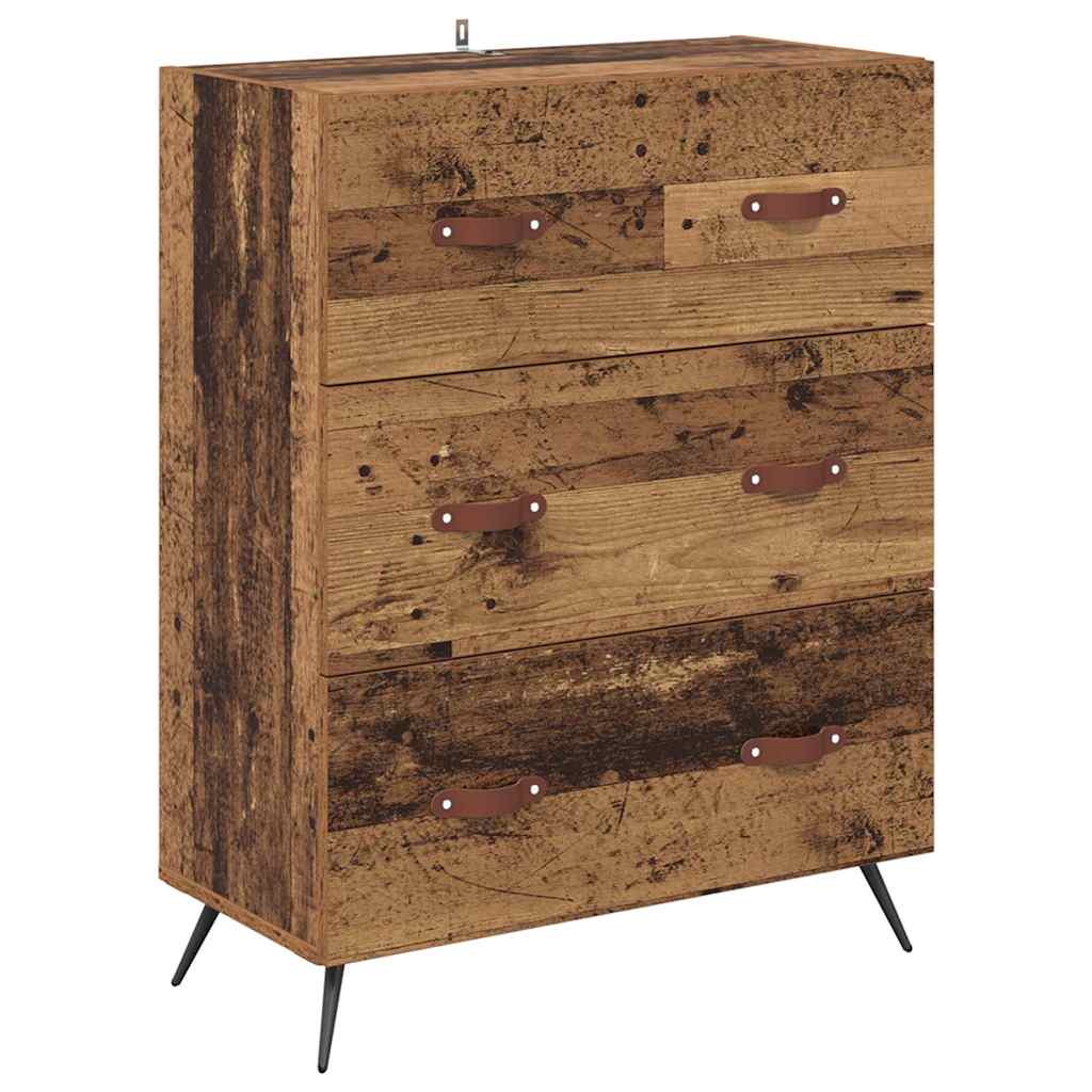 Highboard Old Wood 69.5 x 34 x 180 cm Engineered Wood