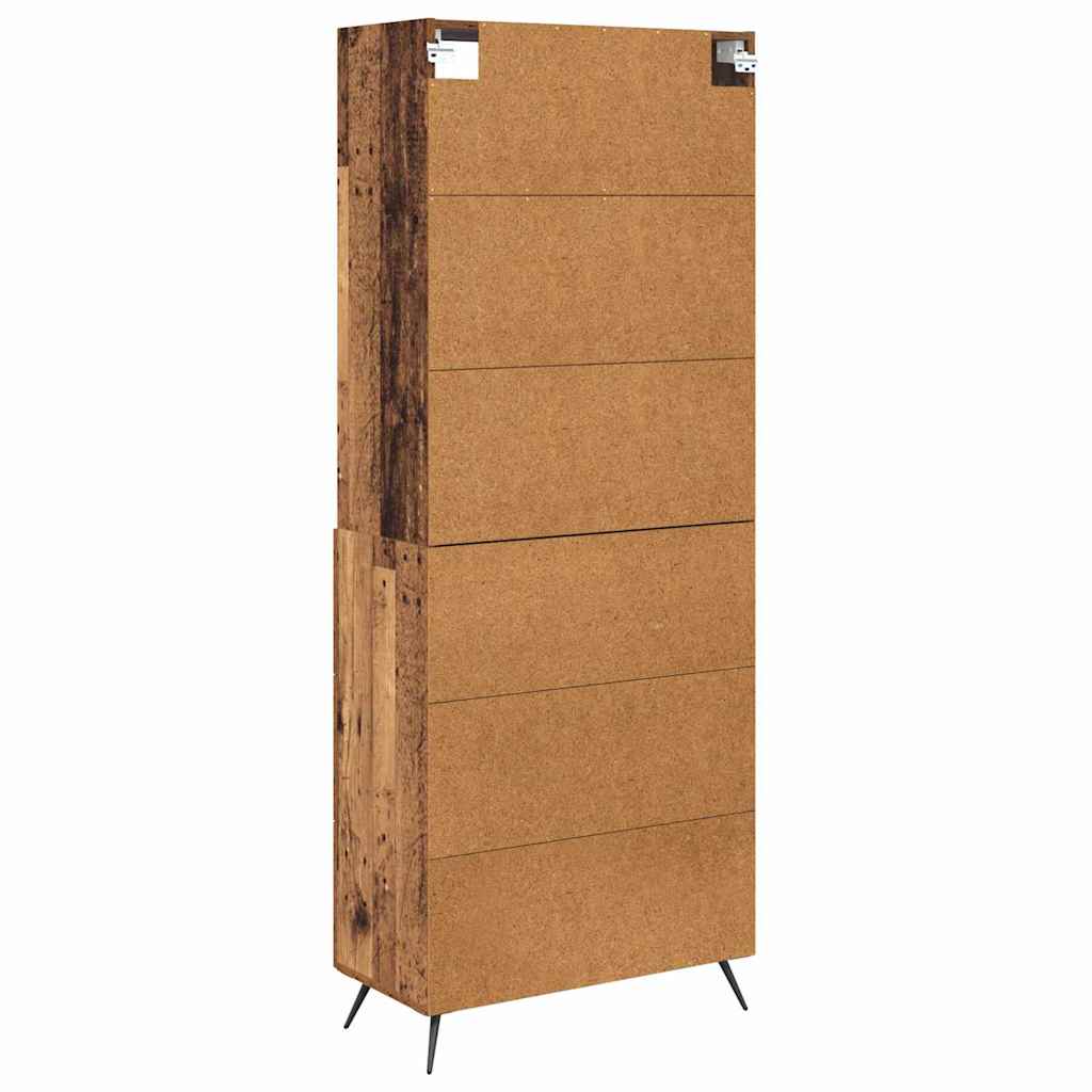 Highboard Old Wood 69.5 x 34 x 180 cm Engineered Wood