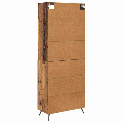 Highboard Old Wood 69.5 x 34 x 180 cm Engineered Wood