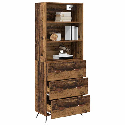 Highboard Old Wood 69.5 x 34 x 180 cm Engineered Wood