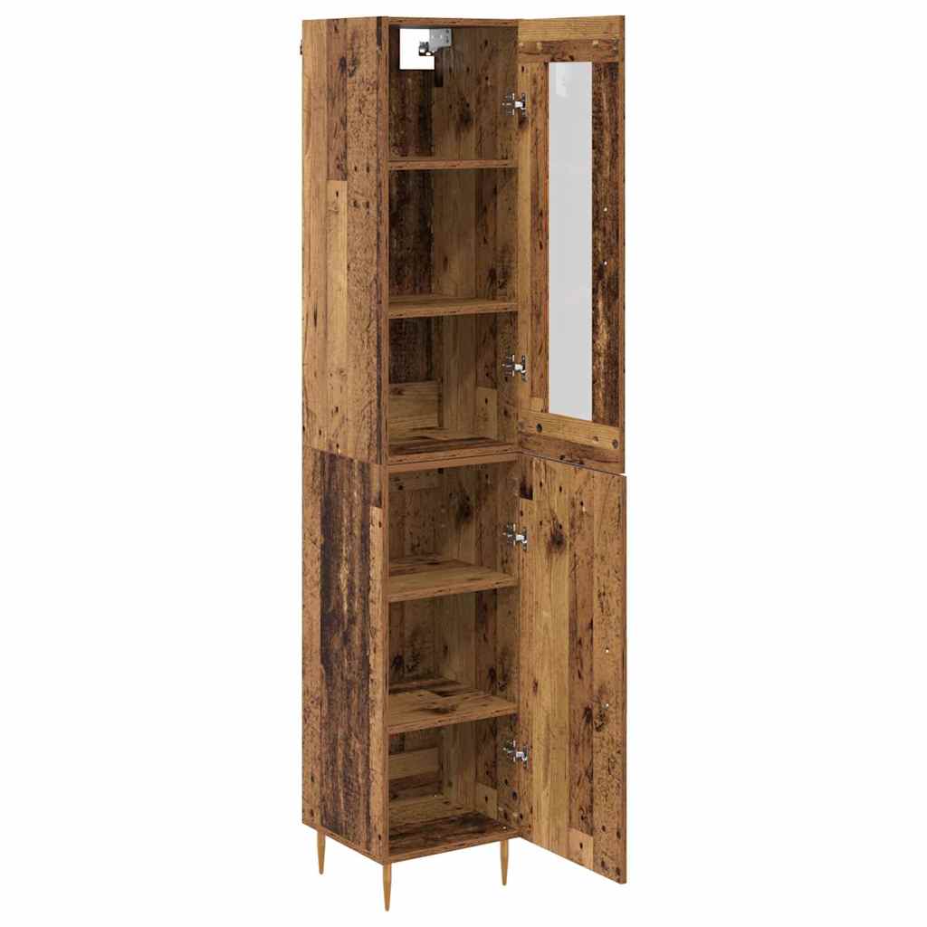 Highboard 2 pcs Old Wood Engineered Wood